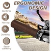 image:imageBUCKLOS Single Lockon Bike Handlebar Grips  Mountain Bike MTB Ergonomic AntiSlip Handle Grip  Bicycle Comfort Locking Handle Bar for BMXCruiser BikeScooter 78 BlackBrown