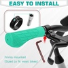 image:imageBUCKLOS Single Lockon Bike Handlebar Grips  Mountain Bike MTB Ergonomic AntiSlip Handle Grip  Bicycle Comfort Locking Handle Bar for BMXCruiser BikeScooter 78 BlackGreen Ergonomic