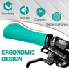 image:imageBUCKLOS Single Lockon Bike Handlebar Grips  Mountain Bike MTB Ergonomic AntiSlip Handle Grip  Bicycle Comfort Locking Handle Bar for BMXCruiser BikeScooter 78 BlackGreen Ergonomic