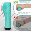 image:imageBUCKLOS Single Lockon Bike Handlebar Grips  Mountain Bike MTB Ergonomic AntiSlip Handle Grip  Bicycle Comfort Locking Handle Bar for BMXCruiser BikeScooter 78 BlackGreen Ergonomic