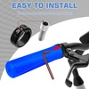 image:imageBUCKLOS Single Lockon Bike Handlebar Grips  Mountain Bike MTB Ergonomic AntiSlip Handle Grip  Bicycle Comfort Locking Handle Bar for BMXCruiser BikeScooter 78 BlackBlue