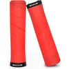 image:imageBUCKLOS Single Lockon Bike Handlebar Grips  Mountain Bike MTB Ergonomic AntiSlip Handle Grip  Bicycle Comfort Locking Handle Bar for BMXCruiser BikeScooter 78 BlackRed