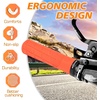 image:imageBUCKLOS Single Lockon Bike Handlebar Grips  Mountain Bike MTB Ergonomic AntiSlip Handle Grip  Bicycle Comfort Locking Handle Bar for BMXCruiser BikeScooter 78 BlackOrange