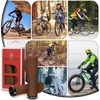 image:imageBUCKLOS Single Lockon Bike Handlebar Grips  Mountain Bike MTB Ergonomic AntiSlip Handle Grip  Bicycle Comfort Locking Handle Bar for BMXCruiser BikeScooter 78 BlackBrown Ergonomic