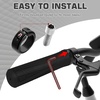 image:imageBUCKLOS Single Lockon Bike Handlebar Grips  Mountain Bike MTB Ergonomic AntiSlip Handle Grip  Bicycle Comfort Locking Handle Bar for BMXCruiser BikeScooter 78 BlackBlack