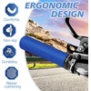 image:imageBUCKLOS Single Lockon Bike Handlebar Grips  Mountain Bike MTB Ergonomic AntiSlip Handle Grip  Bicycle Comfort Locking Handle Bar for BMXCruiser BikeScooter 78 BlackBlue