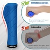image:imageBUCKLOS Single Lockon Bike Handlebar Grips  Mountain Bike MTB Ergonomic AntiSlip Handle Grip  Bicycle Comfort Locking Handle Bar for BMXCruiser BikeScooter 78 BlackBlue Ergonomic