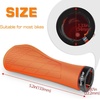image:imageBUCKLOS Single Lockon Bike Handlebar Grips  Mountain Bike MTB Ergonomic AntiSlip Handle Grip  Bicycle Comfort Locking Handle Bar for BMXCruiser BikeScooter 78 BlackOrange Ergonomic