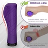 image:imageBUCKLOS Single Lockon Bike Handlebar Grips  Mountain Bike MTB Ergonomic AntiSlip Handle Grip  Bicycle Comfort Locking Handle Bar for BMXCruiser BikeScooter 78 BlackPurple Ergonomic