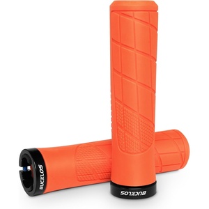 image:imageBUCKLOS Single Lockon Bike Handlebar Grips  Mountain Bike MTB Ergonomic AntiSlip Handle Grip  Bicycle Comfort Locking Handle Bar for BMXCruiser BikeScooter 78 BlackOrange
