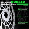 image:imageBUCKLOS RT60E 220mm EBike Front Brake Disc Rotor 23mm Thick 6 Bolt Stainless Steel 44mm BCD Heavy Duty for Motorcycle MTB EScooter Talaria Sting TL50 TL4000 TL25 TL2500 X3 Surron LBX Segway X260Rear220mm