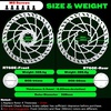 image:imageBUCKLOS RT60E 220mm EBike Front Brake Disc Rotor 23mm Thick 6 Bolt Stainless Steel 44mm BCD Heavy Duty for Motorcycle MTB EScooter Talaria Sting TL50 TL4000 TL25 TL2500 X3 Surron LBX Segway X260Rear220mm