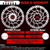 image:imageBUCKLOS RT60E 2PC 160mm EBike Disc Brake Rotors 23mm Thickened Stainless Steel Rotors Included M5 Screws Universal Heavy Duty Fit Bicycle Motorcycle MTB EScooter Talaria Sting Surron LBX Segway220mmRear