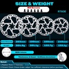image:imageBUCKLOS RT60E 2PC 160mm EBike Disc Brake Rotors 23mm Thickened Stainless Steel Rotors Included M5 Screws Universal Heavy Duty Fit Bicycle Motorcycle MTB EScooter Talaria Sting Surron LBX Segway140mm