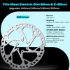 image:imageBUCKLOS RT60E 2PC 160mm EBike Disc Brake Rotors 23mm Thickened Stainless Steel Rotors Included M5 Screws Universal Heavy Duty Fit Bicycle Motorcycle MTB EScooter Talaria Sting Surron LBX Segway180mm