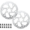 image:imageBUCKLOS RT60E 2PC 160mm EBike Disc Brake Rotors 23mm Thickened Stainless Steel Rotors Included M5 Screws Universal Heavy Duty Fit Bicycle Motorcycle MTB EScooter Talaria Sting Surron LBX Segway180mm