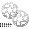 image:imageBUCKLOS RT60E 2PC 160mm EBike Disc Brake Rotors 23mm Thickened Stainless Steel Rotors Included M5 Screws Universal Heavy Duty Fit Bicycle Motorcycle MTB EScooter Talaria Sting Surron LBX Segway140mm