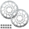 image:imageBUCKLOS RT60E 2PC 160mm EBike Disc Brake Rotors 23mm Thickened Stainless Steel Rotors Included M5 Screws Universal Heavy Duty Fit Bicycle Motorcycle MTB EScooter Talaria Sting Surron LBX Segway220mmRear