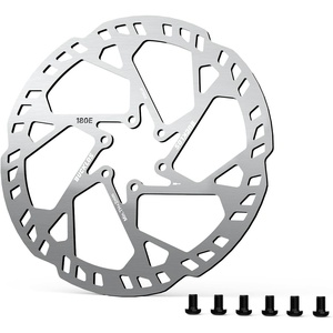image:imageBUCKLOS RT60E 220mm EBike Front Brake Disc Rotor 23mm Thick 6 Bolt Stainless Steel 44mm BCD Heavy Duty for Motorcycle MTB EScooter Talaria Sting TL50 TL4000 TL25 TL2500 X3 Surron LBX Segway X260180mm