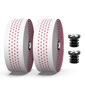 image:imageBUCKLOS Bike Handlebar Tape Silicone Bar Tape Road Bike Extra Thick Soft NonSlip amp Comfort Bicycle Handlebars Tape EVA Bar Grip Tape Shock Absorbing Reduce Hand FatigueWHITEPINK