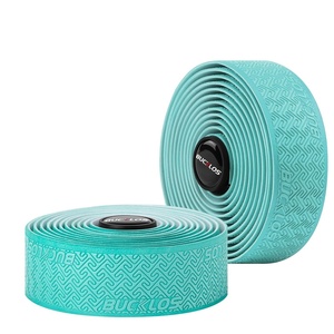 image:imageBUCKLOS Bike Handlebar Tape for Road Bike Bicycle 3mm Thick EVA Padded Bar TapePU Handle bar Grip Wrap for Gravel Bike CyclingGreen