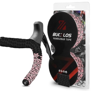 image:imageBUCKLOS Bike Handlebar Tape for Road Bike Comfortable Bicycle Handlebar Tape EVA Bike Bar Tape Grip 2 Rolls Bicycle Drop Bar Wraps Black WhiteBauhinia BlackPink