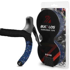image:imageBUCKLOS Bike Handlebar Tape for Road Bike Comfortable Bicycle Handlebar Tape EVA Bike Bar Tape Grip 2 Rolls Bicycle Drop Bar Wraps Black WhiteBauhinia BlackBlue