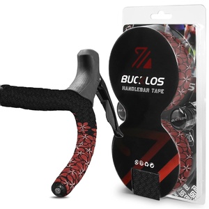image:imageBUCKLOS Bike Handlebar Tape for Road Bike Comfortable Bicycle Handlebar Tape EVA Bike Bar Tape Grip 2 Rolls Bicycle Drop Bar Wraps Black WhiteBauhinia BlackRed