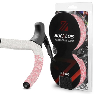 image:imageBUCKLOS Bike Handlebar Tape for Road Bike Comfortable Bicycle Handlebar Tape EVA Bike Bar Tape Grip 2 Rolls Bicycle Drop Bar Wraps Black WhiteBauhinia WhitePink
