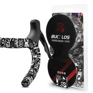 image:imageBUCKLOS Bike Handlebar Tape for Road Bike Comfortable Bicycle Handlebar Tape EVA Bike Bar Tape Grip 2 Rolls Bicycle Drop Bar Wraps Black WhiteMemphis GraphicsWhite