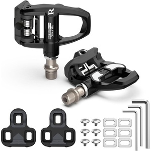image:imageBUCKLOS Road Bike Pedals Clipless Compatible with Look Keo Lightweight Nylon Composite with Cleats  Adjustable Tension for Peloton Spin Stationary Indoor Outdoor Cycling916