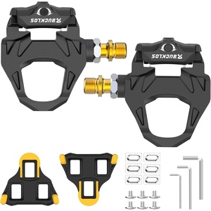 image:imageBUCKLOS Road Bike Pedals Compitable with Shimano SPDSL Cleats  Bicycle Clipless Titanium Sealed Bearing NylonAluminium Ultegra Clip Pedals for Indoor Cycling 916NylonCrmoPDRS580
