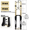 image:imageBUCKLOS 26 275 29 MTB Bike Suspension Fork 180mm Travel Bicycle Magnesium Alloy Downhill Forks 20mm Axle 118 Threadless Mountain Bikes Fork27529