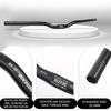 image:imageBUCKLOS Mountain Bike MTB Handlebars 254318mm  20305090100120160mm Rise Aluminum Alloy Handlebar  720780mm Extra Long Bicycle Riser HandleBars for EBike Folding Bike Downhill Racing254mm720mm20mm