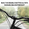 image:imageBUCKLOS Mountain Bike MTB Handlebars 254318mm  20305090100120160mm Rise Aluminum Alloy Handlebar  720780mm Extra Long Bicycle Riser HandleBars for EBike Folding Bike Downhill Racing720mm318mm38mm