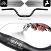image:imageBUCKLOS Mountain Bike MTB Handlebars 254318mm  20305090100120160mm Rise Aluminum Alloy Handlebar  720780mm Extra Long Bicycle Riser HandleBars for EBike Folding Bike Downhill Racing254mm620mm100mm