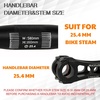 image:imageBUCKLOS Mountain Bike MTB Handlebars 254318mm  20305090100120160mm Rise Aluminum Alloy Handlebar  720780mm Extra Long Bicycle Riser HandleBars for EBike Folding Bike Downhill Racing254mm580mm160mm