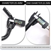image:imageBUCKLOS Mountain Bike MTB Handlebars 254318mm  20305090100120160mm Rise Aluminum Alloy Handlebar  720780mm Extra Long Bicycle Riser HandleBars for EBike Folding Bike Downhill Racing254mm620mm100mm