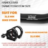 image:imageBUCKLOS Mountain Bike MTB Handlebars 254318mm  20305090100120160mm Rise Aluminum Alloy Handlebar  720780mm Extra Long Bicycle Riser HandleBars for EBike Folding Bike Downhill Racing318mm720mm120mm