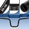 image:imageBUCKLOS Mountain Bike MTB Handlebars 254318mm  20305090100120160mm Rise Aluminum Alloy Handlebar  720780mm Extra Long Bicycle Riser HandleBars for EBike Folding Bike Downhill Racing254mm580mm160mm