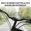 image:imageBUCKLOS Mountain Bike MTB Handlebars 254318mm  20305090100120160mm Rise Aluminum Alloy Handlebar  720780mm Extra Long Bicycle Riser HandleBars for EBike Folding Bike Downhill Racing800mm318mm38mm