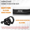 image:imageBUCKLOS Mountain Bike MTB Handlebars 254318mm  20305090100120160mm Rise Aluminum Alloy Handlebar  720780mm Extra Long Bicycle Riser HandleBars for EBike Folding Bike Downhill Racing318mm780mm120mm