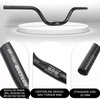 image:imageBUCKLOS Mountain Bike MTB Handlebars 254318mm  20305090100120160mm Rise Aluminum Alloy Handlebar  720780mm Extra Long Bicycle Riser HandleBars for EBike Folding Bike Downhill Racing254mm620mm100mm