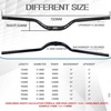 image:imageBUCKLOS Mountain Bike MTB Handlebars 254318mm  20305090100120160mm Rise Aluminum Alloy Handlebar  720780mm Extra Long Bicycle Riser HandleBars for EBike Folding Bike Downhill Racing318mm720mm50mm