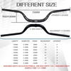 image:imageBUCKLOS Mountain Bike MTB Handlebars 254318mm  20305090100120160mm Rise Aluminum Alloy Handlebar  720780mm Extra Long Bicycle Riser HandleBars for EBike Folding Bike Downhill Racing318mm720mm90mm