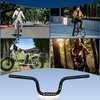 image:imageBUCKLOS Mountain Bike MTB Handlebars 254318mm  20305090100120160mm Rise Aluminum Alloy Handlebar  720780mm Extra Long Bicycle Riser HandleBars for EBike Folding Bike Downhill Racing254mm580mm120mm